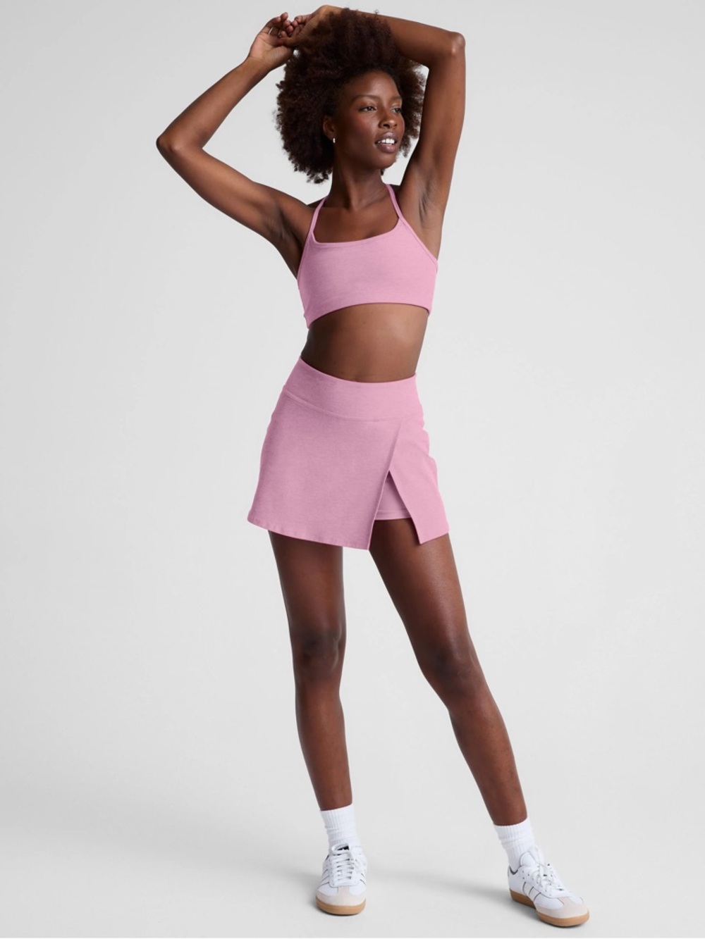 Beyond Yoga Pink Slit Activewear Skirt NWT Size XS